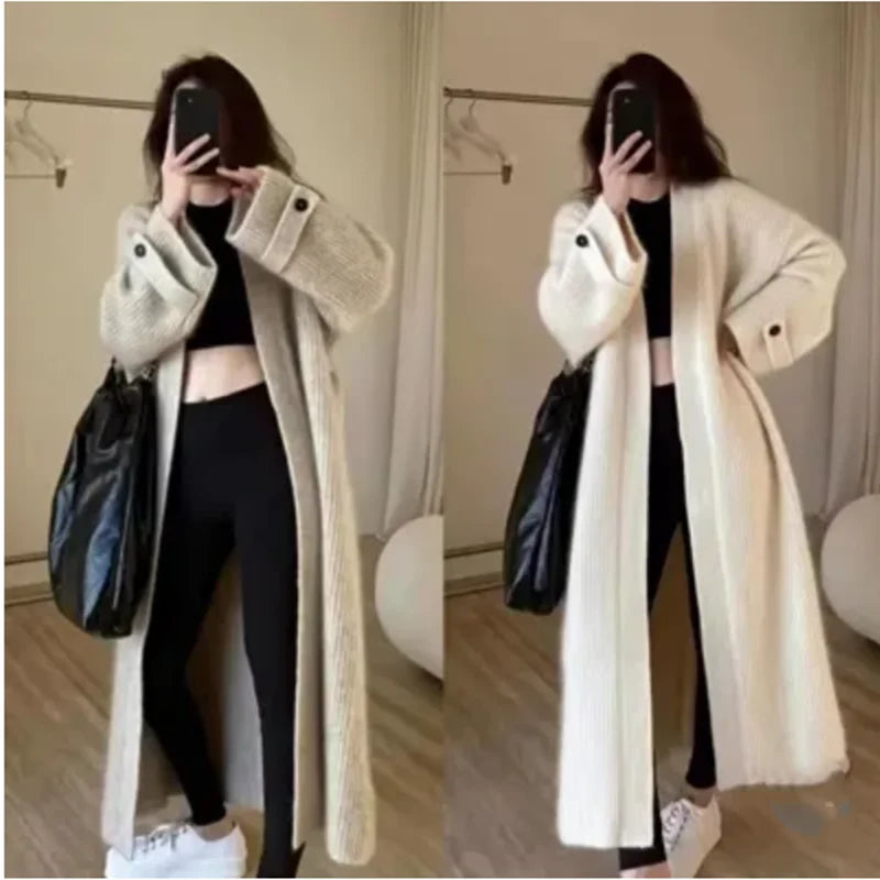 Women’s Long Knit Cardigan – Cozy Autumn Style
