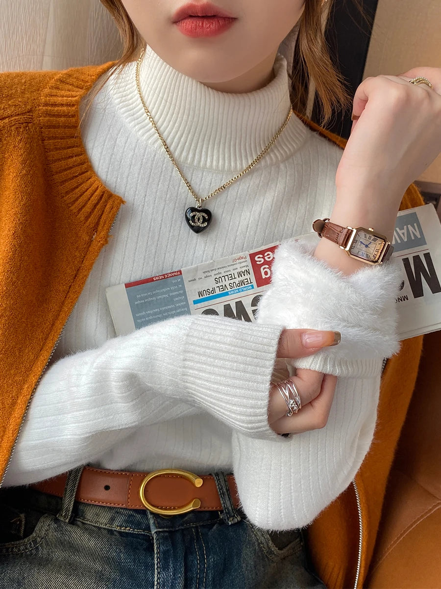 Chic & Cozy — Women’s High Neck Jumper