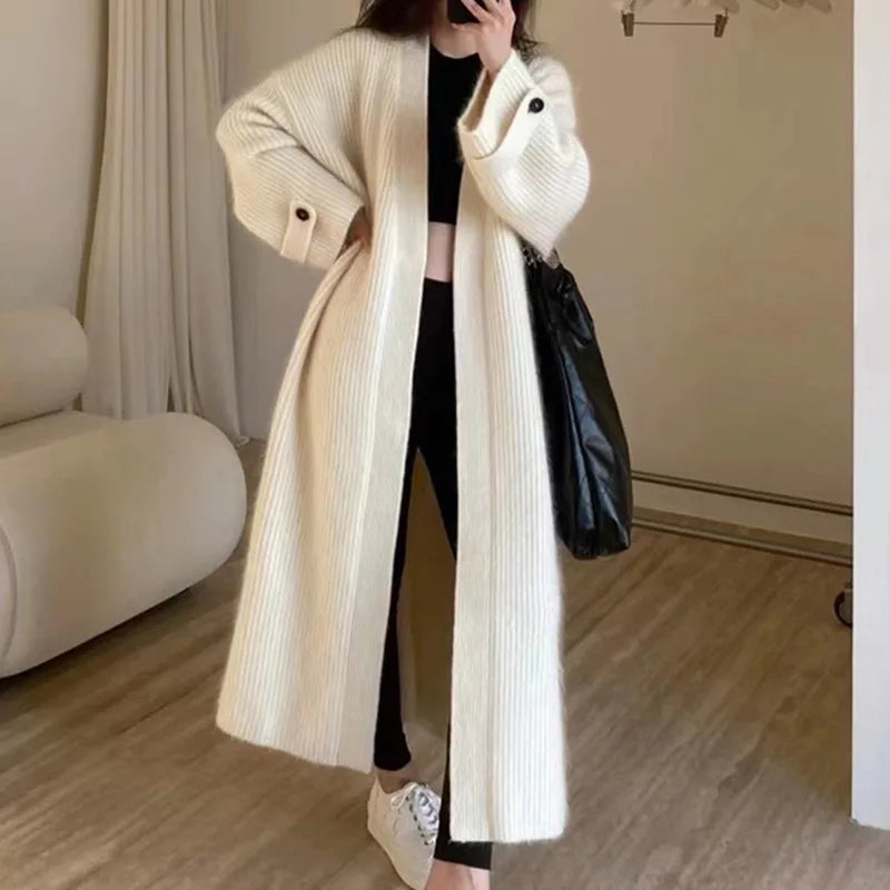 Women’s Long Knit Cardigan – Cozy Autumn Style